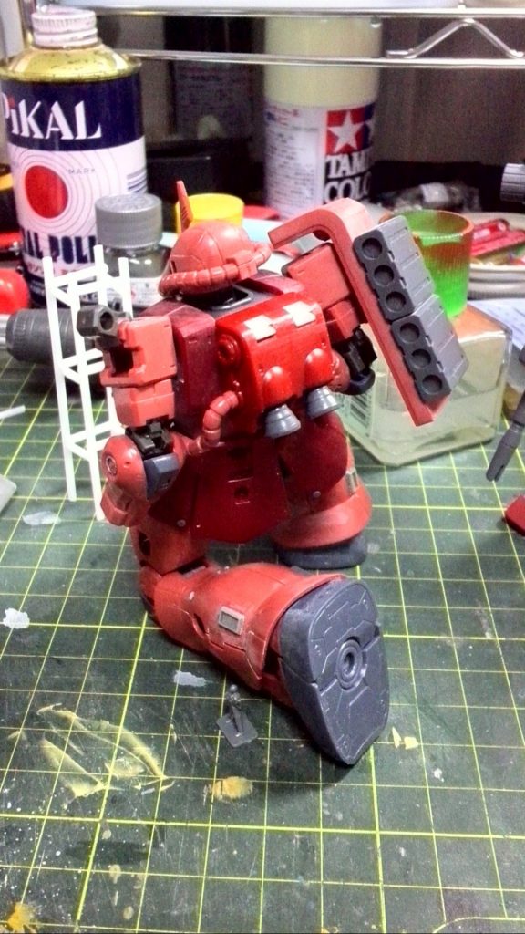 バックパック上部のダクトは自作