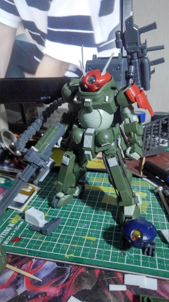 塗装前です。そんなに弄ってないですが、これくらいの改造も好きです。