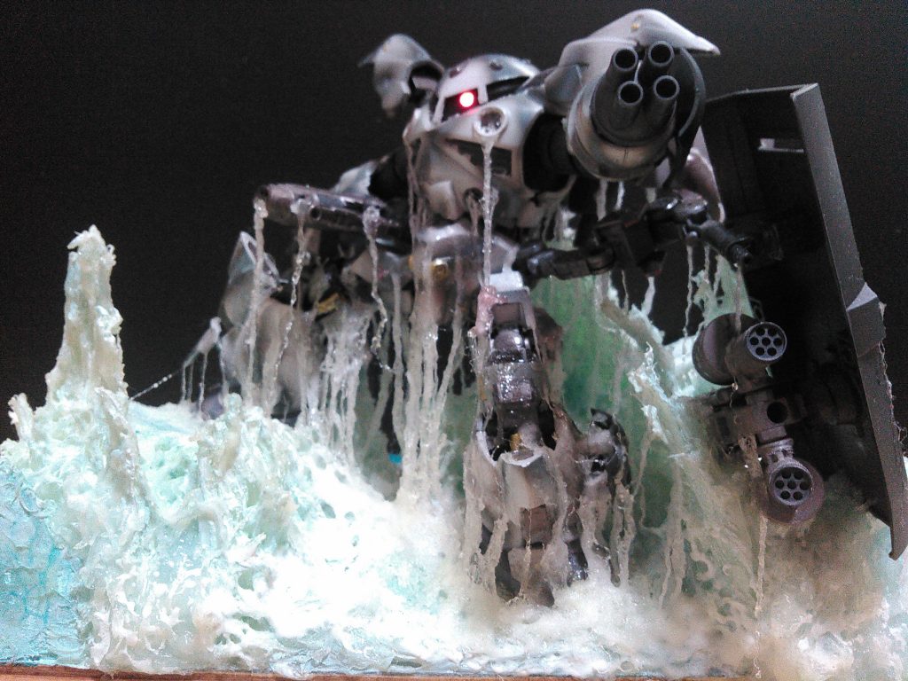 水が流れ落ちる感じが😆