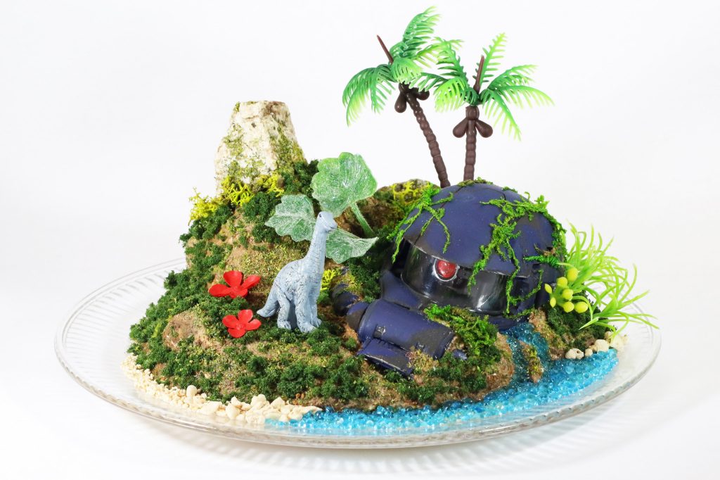 100円ショップの材料しばりで、ほんのりファンタジックな感じを目指しました。