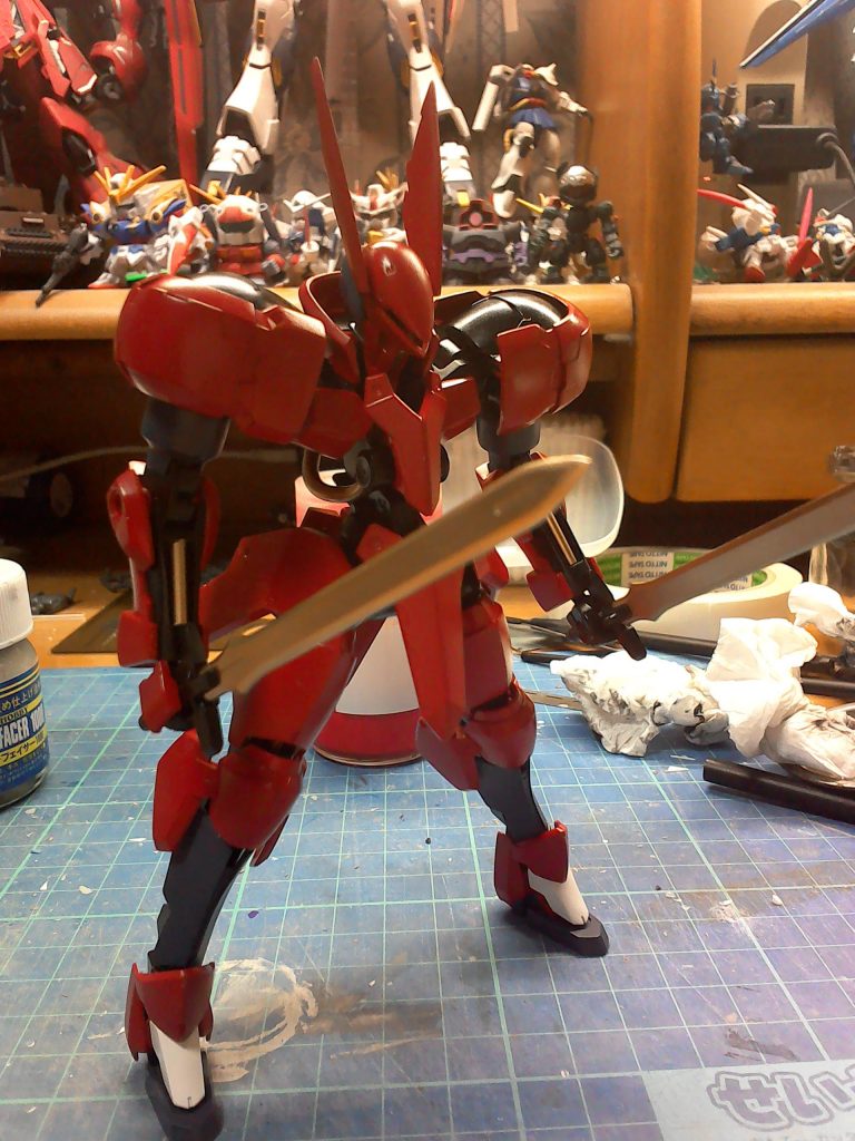 塗装終わった状態ですね。もう金塗装は疲れたよパトラッシュ…（特に後処理）