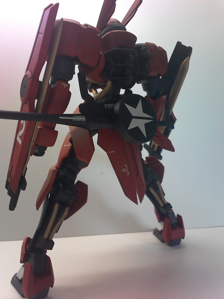 背中。ライフルの★はこれもm4シャーマンに付属してたやつを半分にして貼ってます