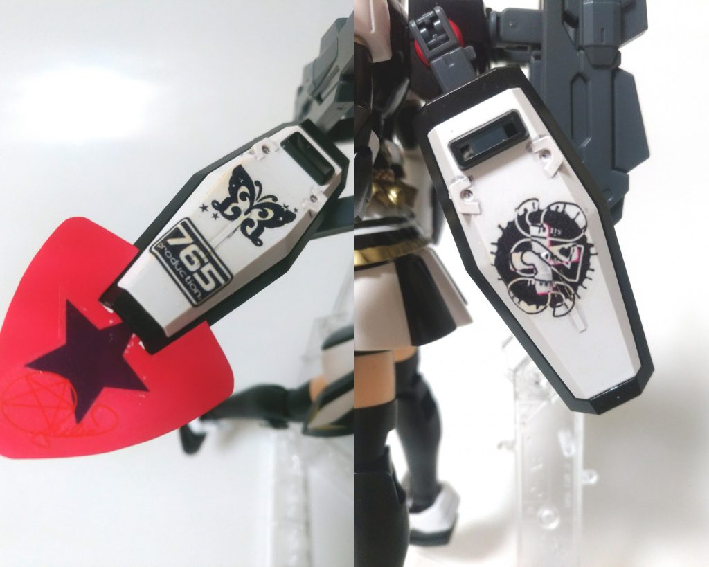 シールドにはオリジナルのマーキングを
ビーム刃の代わりにピックを装備できます。