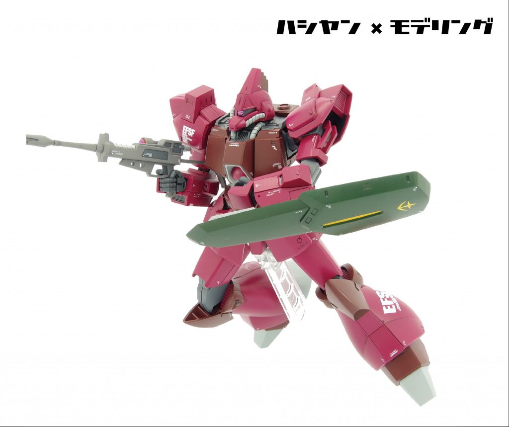 完全新規のキットは加工の手間も少なく、可動域も広いので気持ちよく作成が進みました。