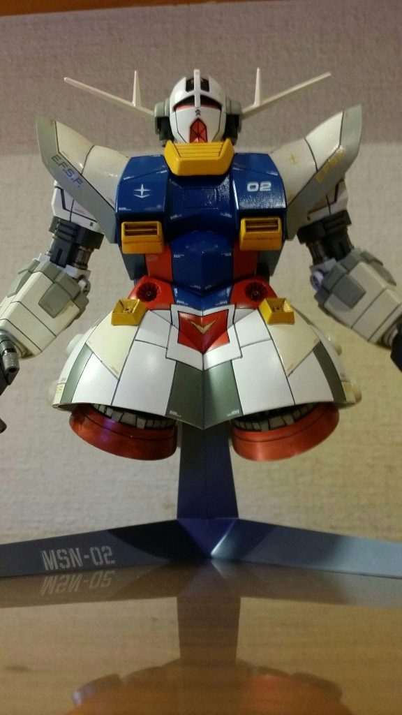 基本塗装完了。デカールが途中まで。