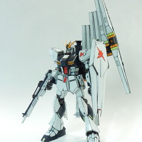 HGUCνガンダム　イラスト風