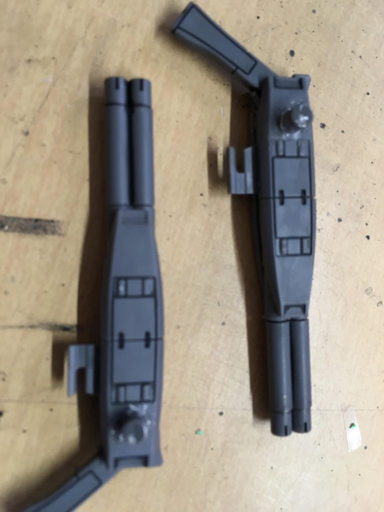 バタフライバスターをサイドアーマーに装備出来るように改造しました