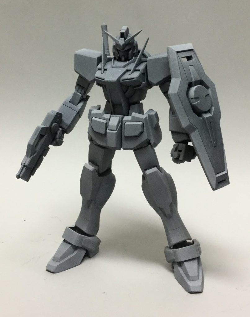 組み立て終わってサフ吹き