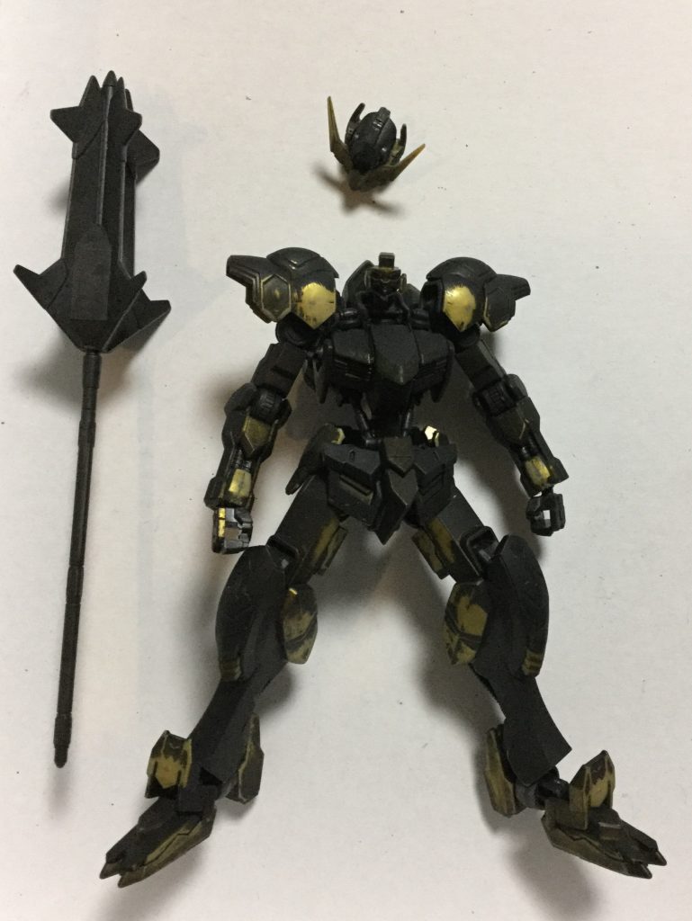 真っ黒にして組み立て