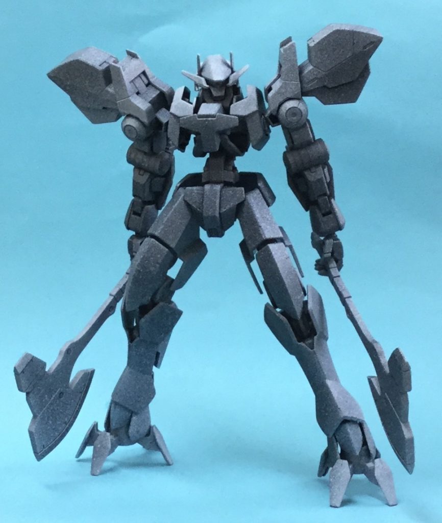 組み立て終わってサフ吹き