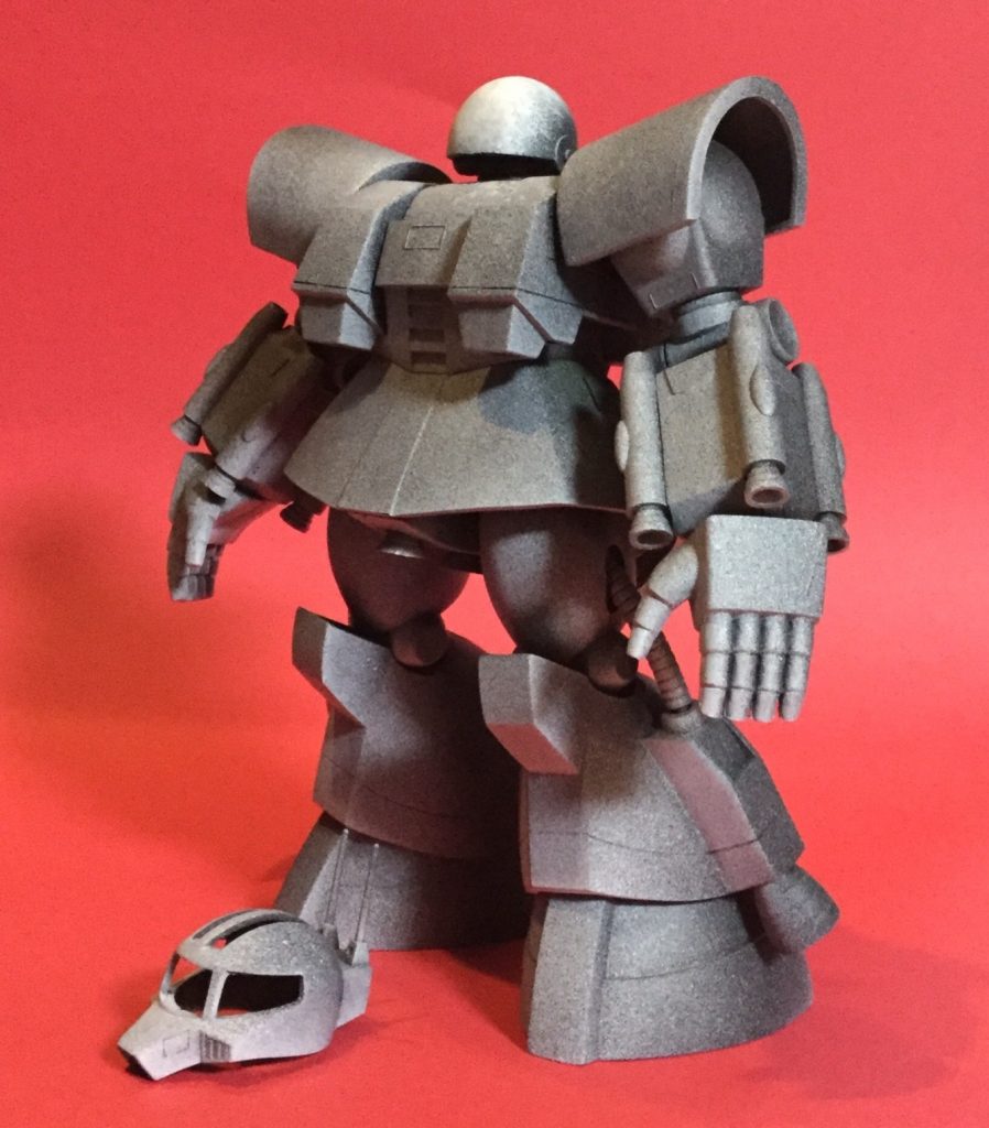 ヘルメット部分を後ハメ加工した以外は説明書どおりに組立て