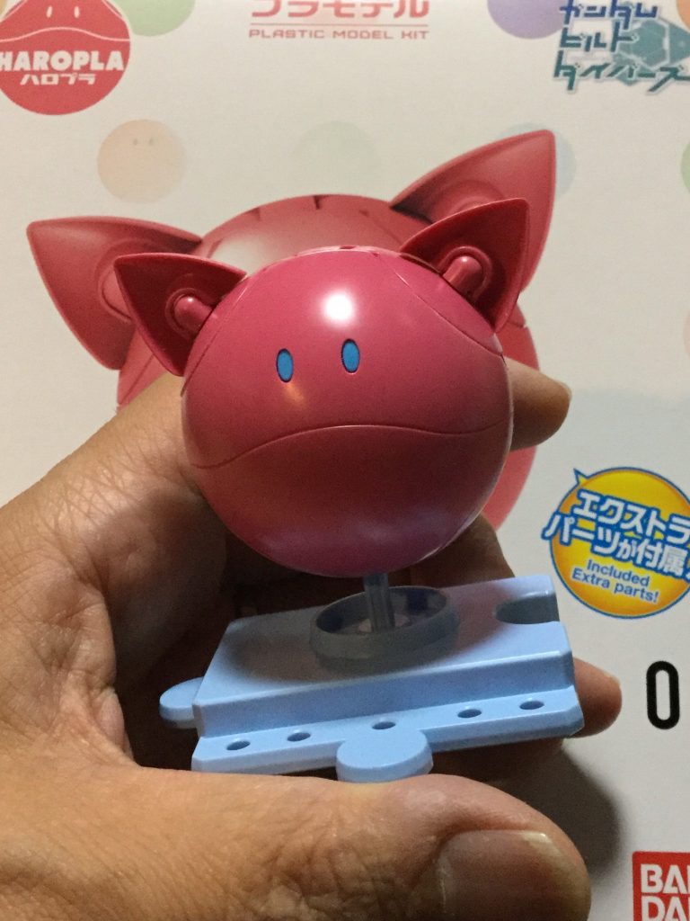 モモハロ組み立て完了
ほら、頭だけ