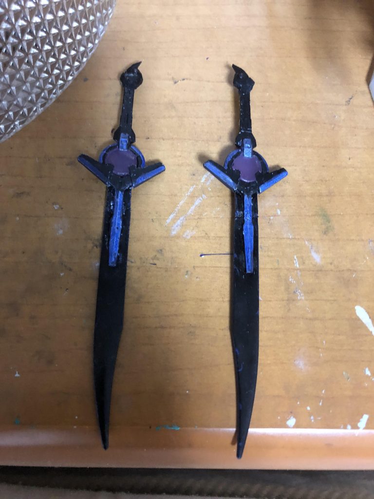 そして武器紹介です。まずは一つ目はダブルオーダイバーエースの武器を改造してみました。剣の持ち手と刃を変えてみた。