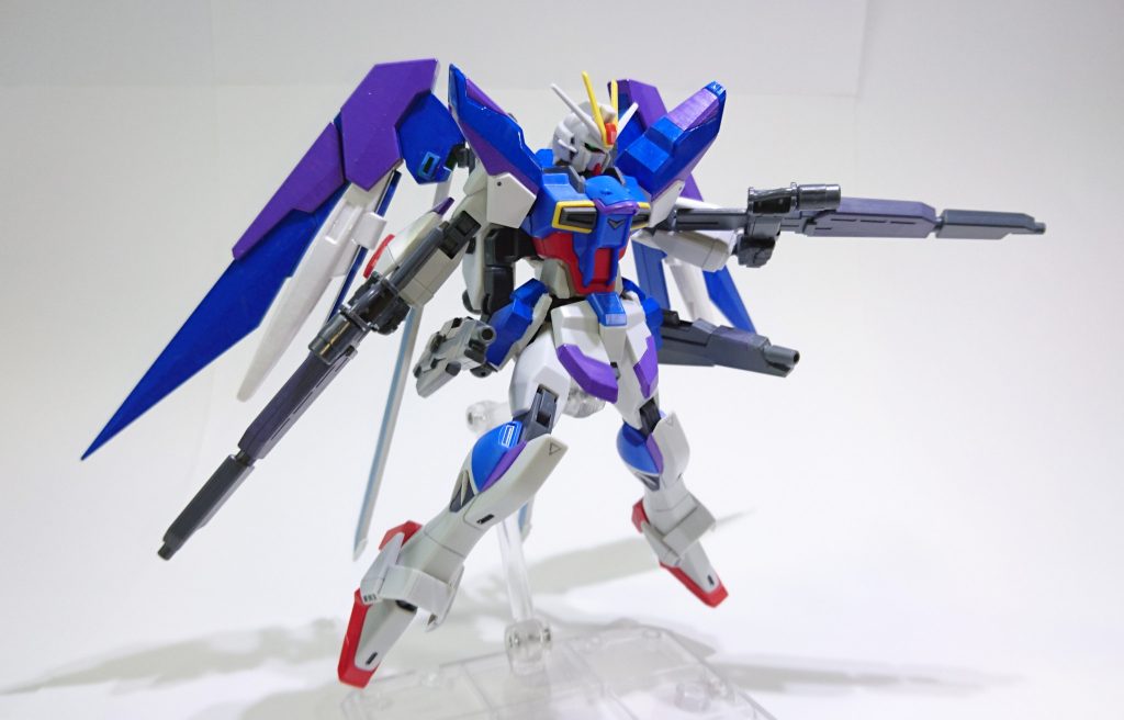 バックパックに装備しているビームキャノンです。
こちらもアメイジングレッドウォーリアから。
ボールデンアームアームズで接続と可動を両立させています。とても便利ですね。痛感します。