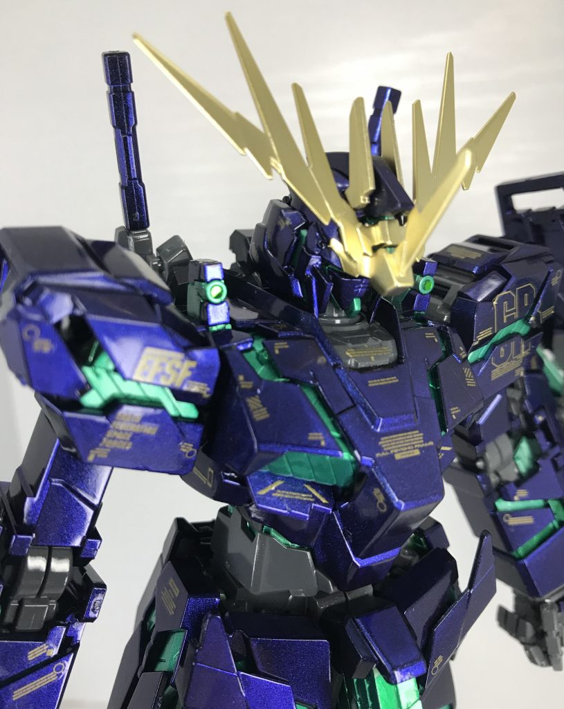 MG バンシィ ver.ka 「青から紫へ」プリズム&覚醒カラーリング–6枚目/制作者：モルガナ
