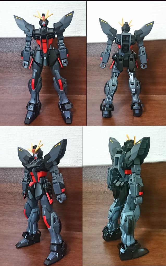 ビルドストライクがそうな用に肩が大型化スラスターも強化タイプに
ふくらはぎにアーマーシュナイダー収納式にしてビームピストルもジムジムウェポンのハンドガンに交換
ハンドガンも加工してマグネット付きでビームサーベルにも転用出来るようにしてます