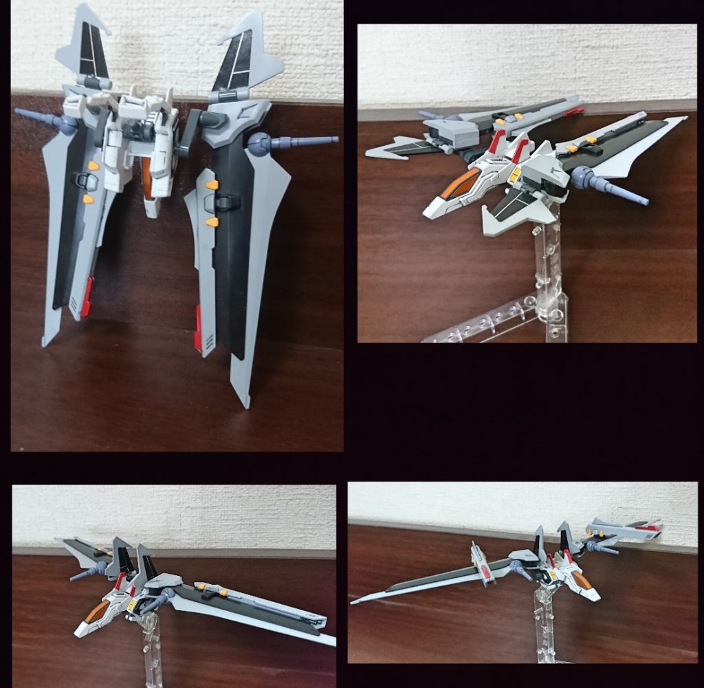 バックパックもユニバースブースターにノワールストライカーの羽を移植、ユニバースブースターベースなんで独立して運用も出来てパワーも強化