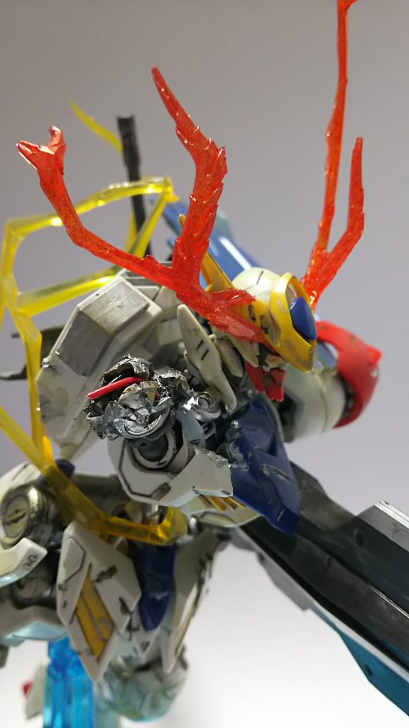 肩の破壊と、目からの、バリバリと、胸部からの、電気を作りました