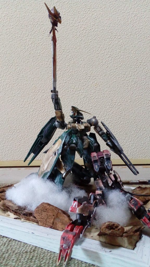 両機体が見える角度
レクスをどのように倒すか、かなり悩みました。