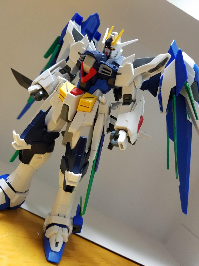 フロントショットです。
基本はアメストですが各関節はフリーダムにしてます。
赤い関節類がどうにも気に入らなくて…w
主な大きい変更点はバックパックとサイドアーマーになります。