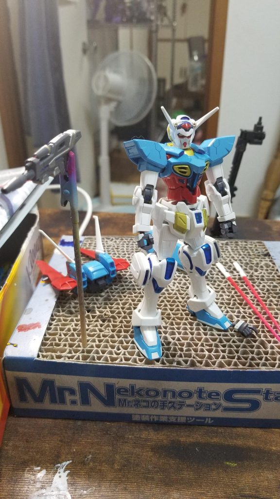 一旦組みます。