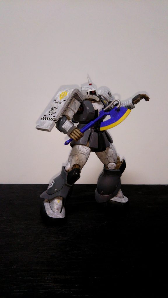 ヒートホーク構えました。