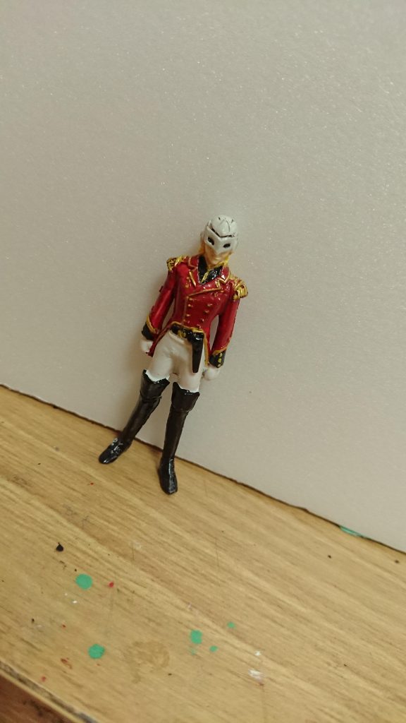 付属の肌色一色だったゼクス人のフィギュアはこんな感じで仕上がりました(笑)