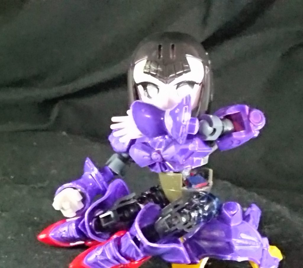 仮面は闇元帥の邪麗の物です。
外すと貂蝉の顔が出てくるのでキュベレイがキュベレイの仮面をしてる訳のわからないことに