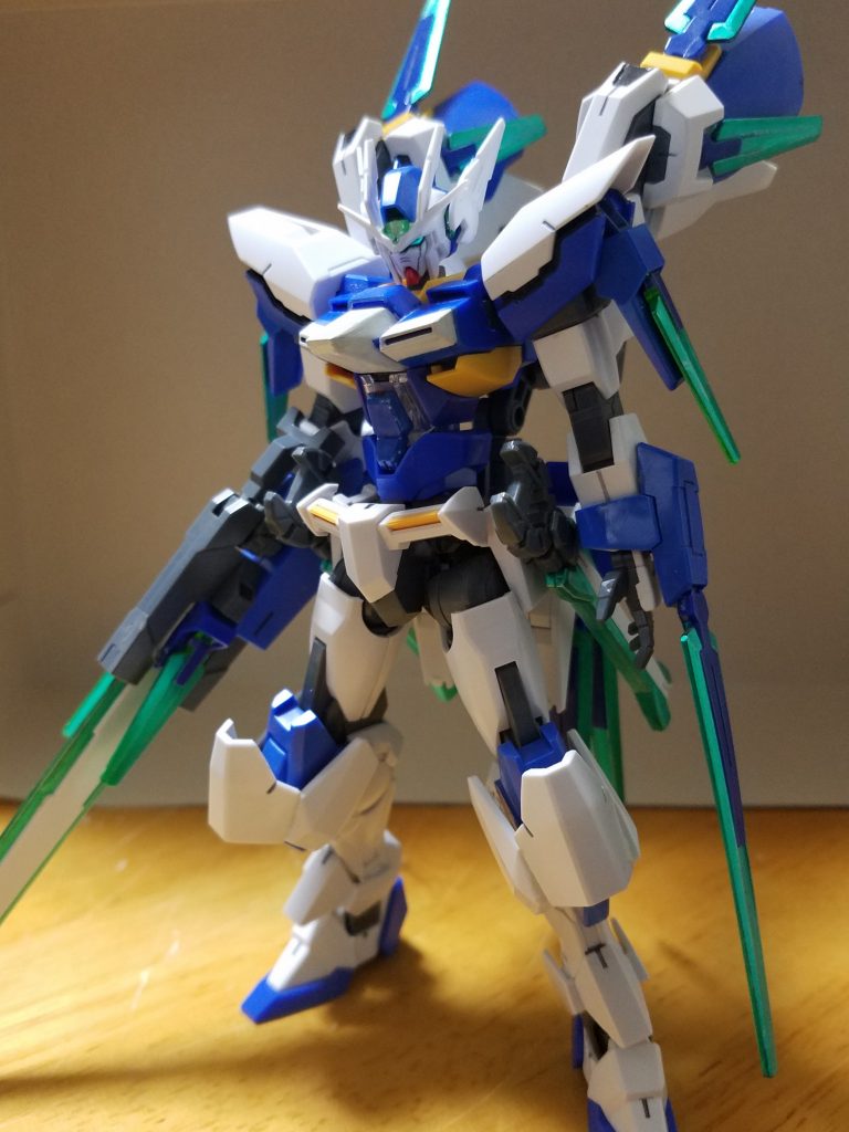 フロントショット
ベースはAGE-FXとダブルオーダイバーです。
AGE-FXの足がブースターに見えたのが制作の始まりでしたw