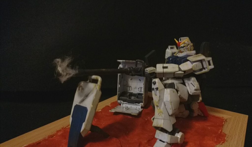 陸戦型ガンダム ジオラマ–2枚目/制作者：O.S