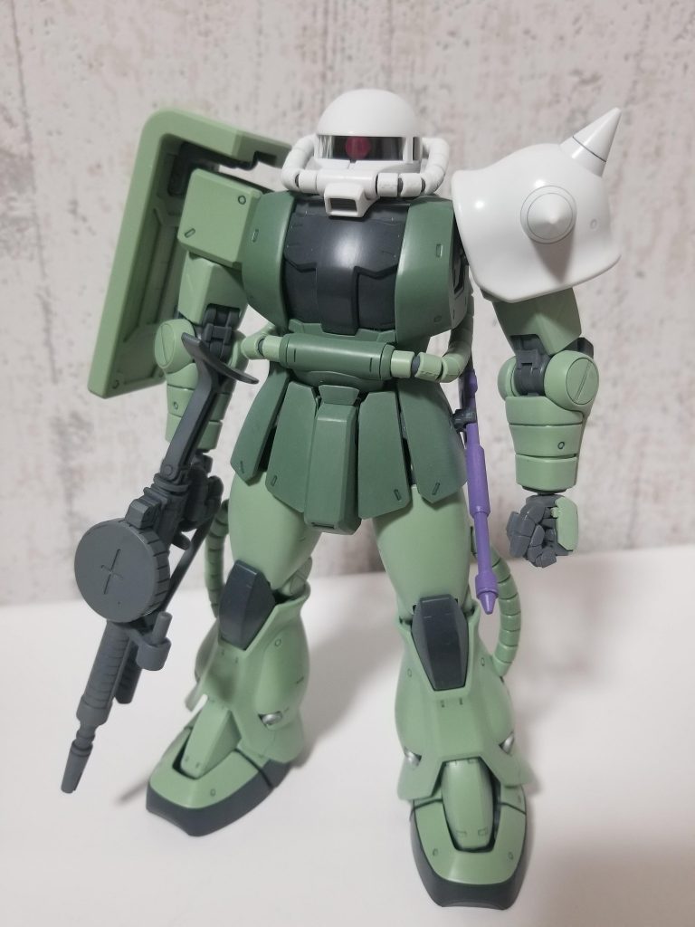 MGザクⅡver2.0でシン・マツナガ専用MS-06Fをミキシングビルド製作しました。