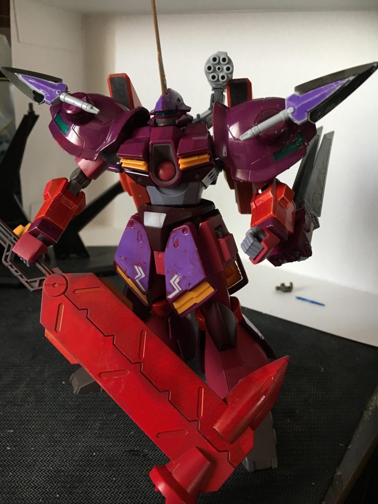 武器を赤く染めて見ました