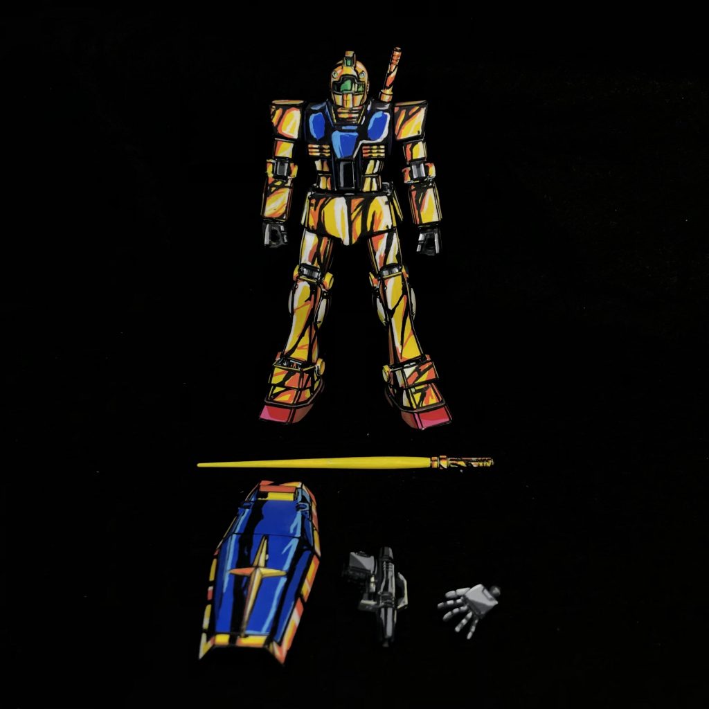 HGUC ジム・クワトロ専用機 （ジム式）イラスト風塗装–3枚目/制作者：ソネ