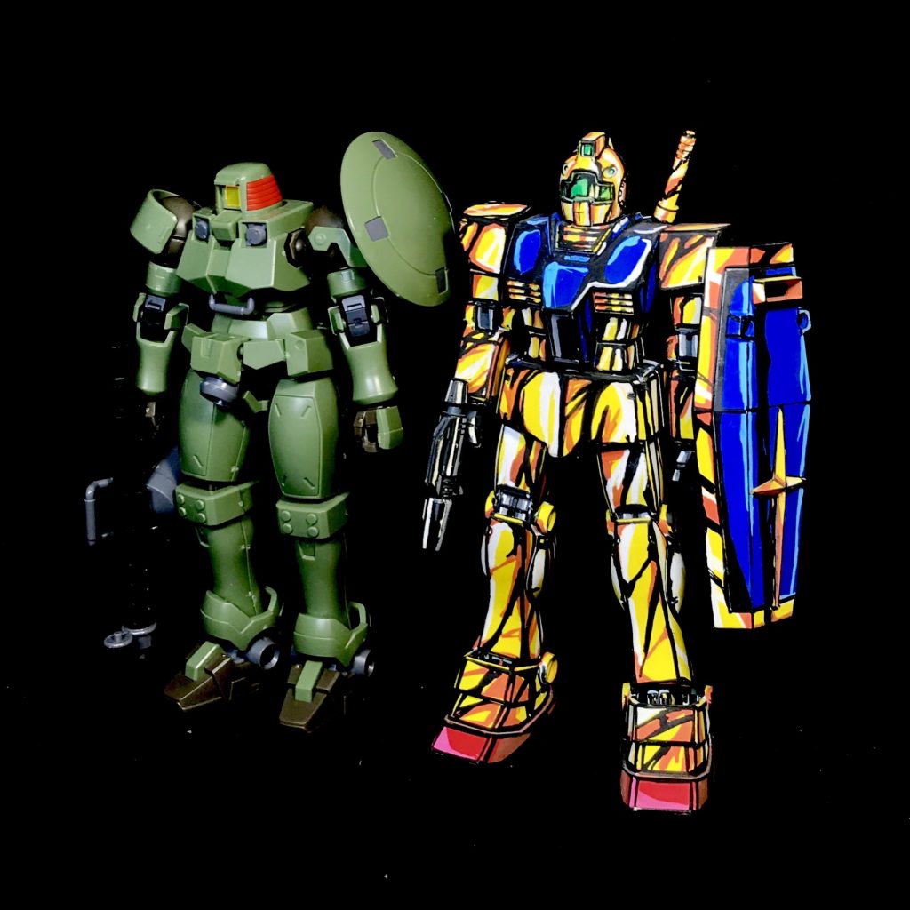 HGUC ジム・クワトロ専用機 （ジム式）イラスト風塗装–2枚目/制作者：ソネ