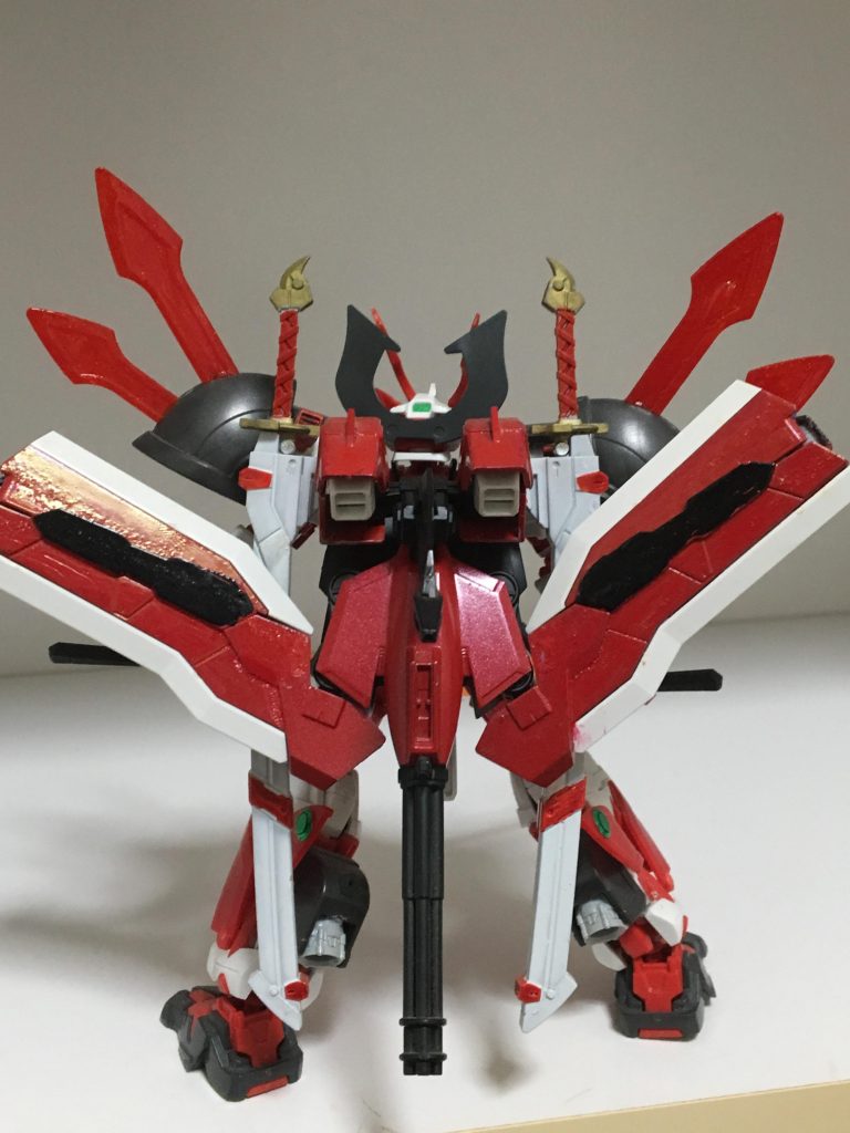 リア
わかりにくいですが機動力を補う為、両足にブースターを搭載