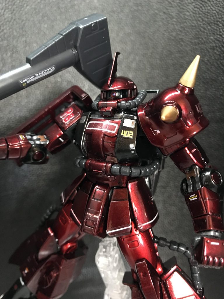 RG ジョニー・ライデン専用高起動型ザク メタリック塗装–2枚目/制作者:モルガナ