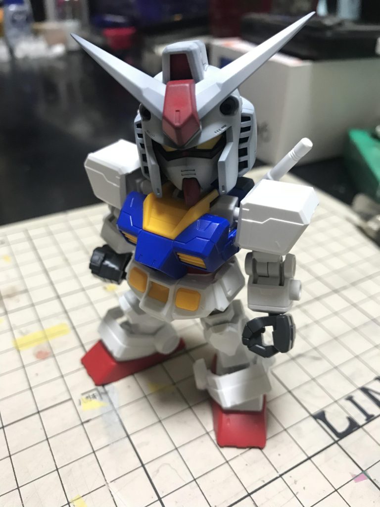 頭だけ塗装して組んだら怖くなりました。