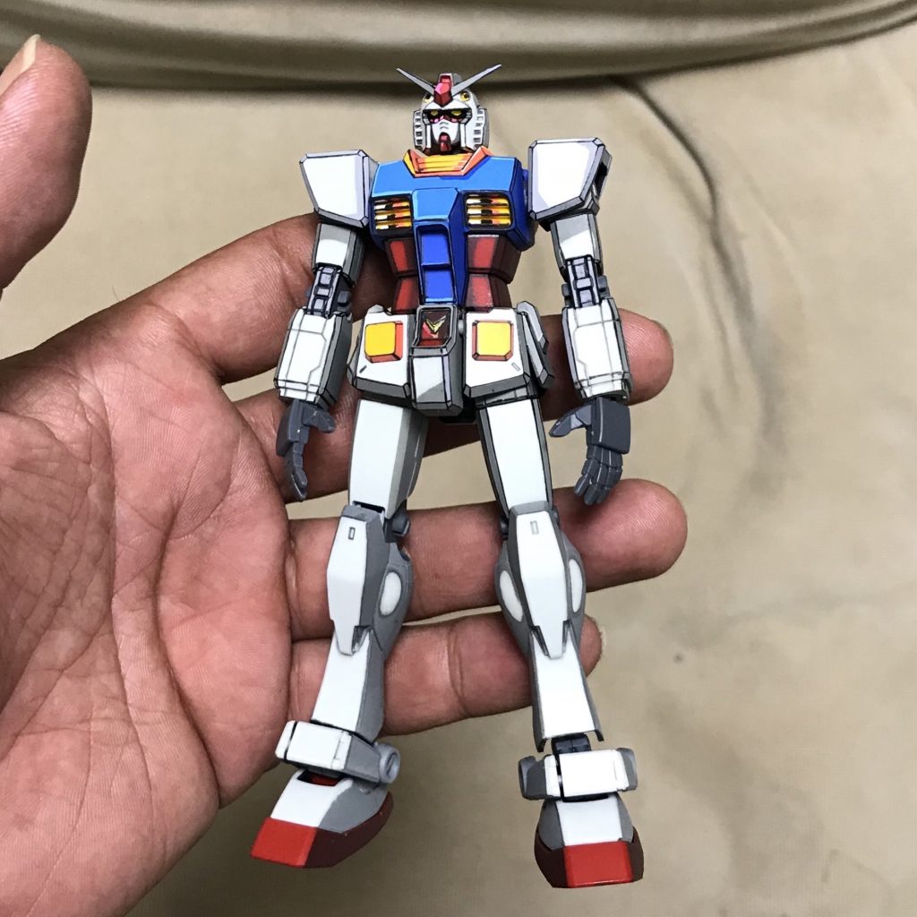 HGUC RX-78-2 ガンダム イラスト風塗装 〜めぐりあい宇宙〜–3枚目/制作者：ソネ