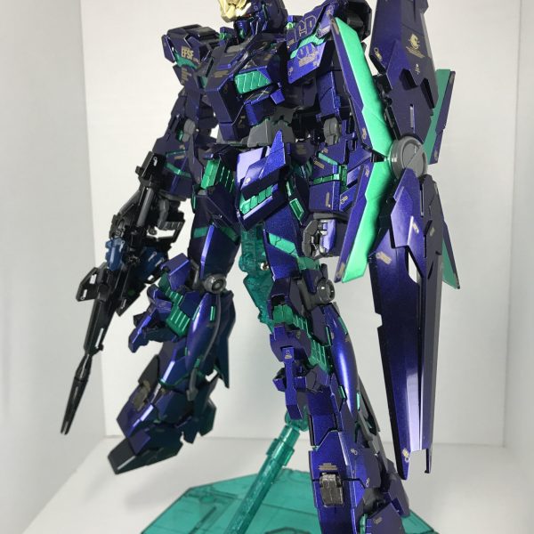 MG バンシィ ver.ka 「青から紫へ」プリズム&覚醒カラーリング｜モルガナさんのガンプラ作品｜GUNSTA（ガンスタ）