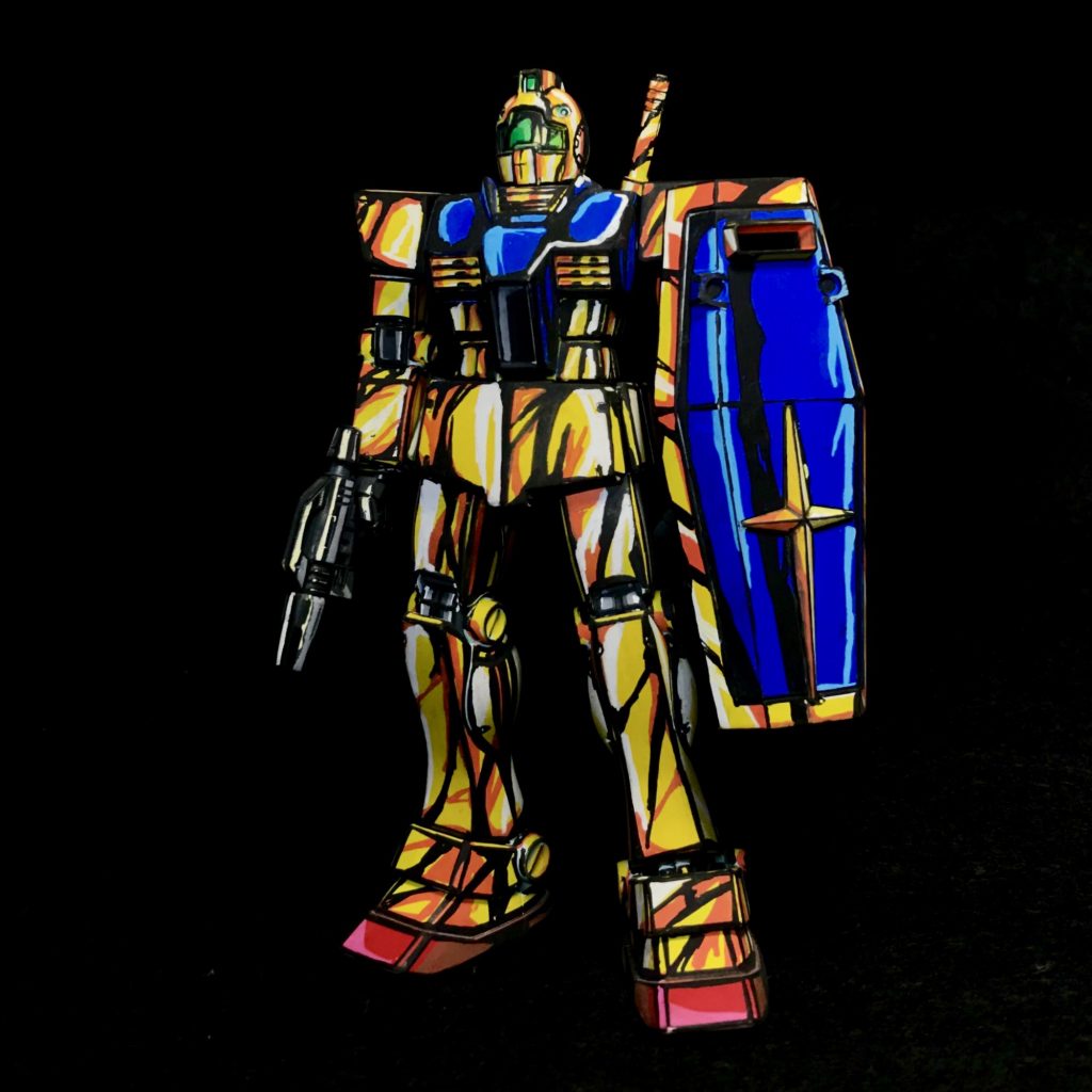 HGUC ジム・クワトロ専用機 （ジム式）イラスト風塗装–3枚目/制作者：ソネ