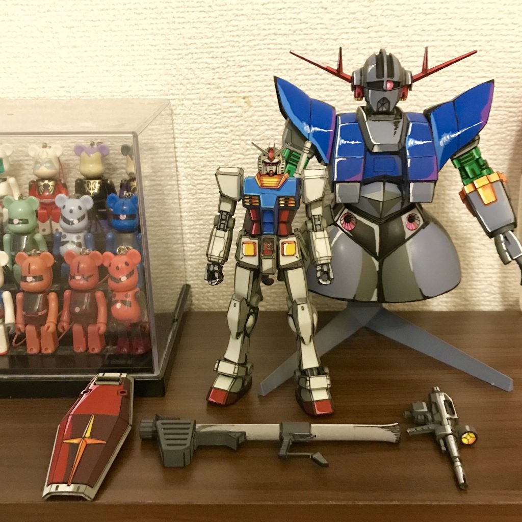 HGUC RX-78-2 ガンダム イラスト風塗装 〜めぐりあい宇宙〜–5枚目/制作者：ソネ