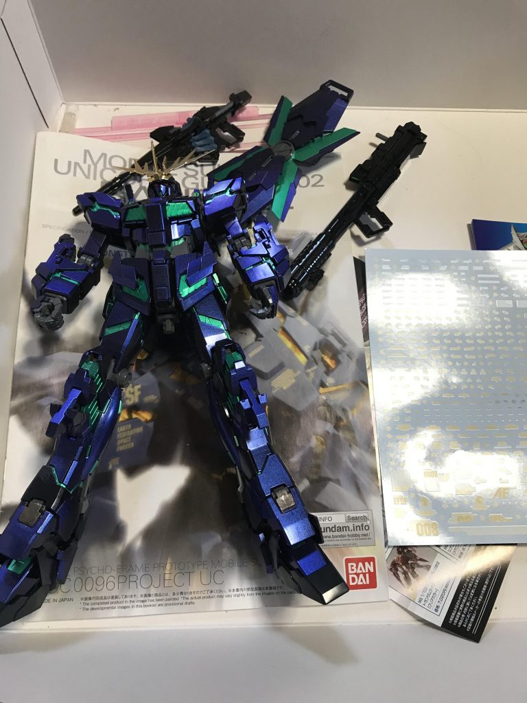 全身と武器全て組立。