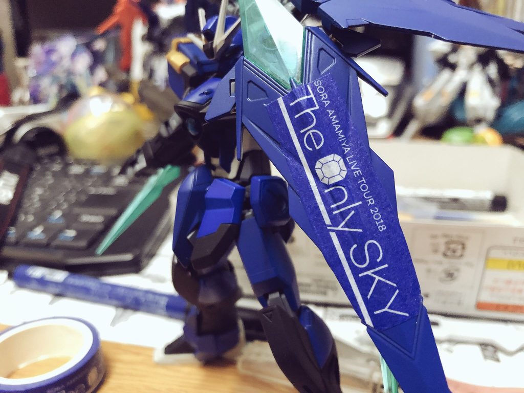 雨宮天1stライブツアー、「The Only SKY」が開催中です(18年8月現在)物販のガチャ景品のライブロゴ・マスキングテープを使用しました。コレがやりたかったからガチャ回しに行ったんだよなぁ!!
