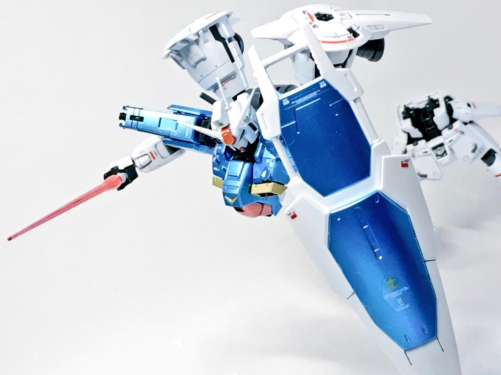 ビームライフルやビームサーベル、シールドは特に綺麗に塗装できたんじゃないかなって思っています。