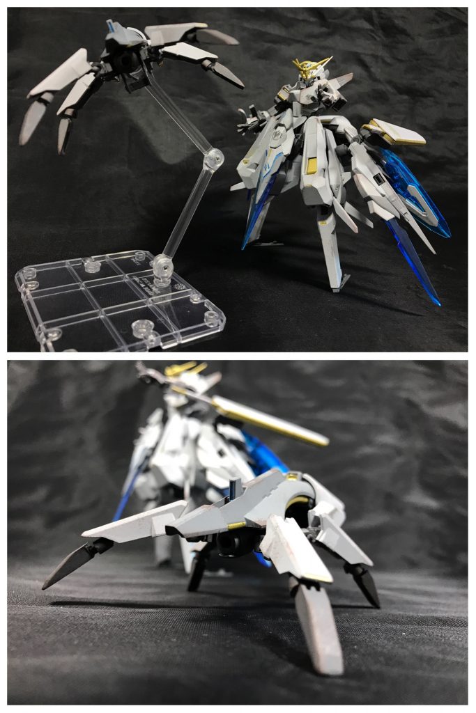 ## [カーヴァス自律形態]
カーヴァスにはコアユニットの記録に残された可変機構、自律行動機能も魔導的な技術を用いて再現し搭載されている。
特に、自律行動機能に関しては、機械的な自律AIの復元ではなく、精霊魔法が用いられており、魔獣の体内で生成された無属性の魔石を依代として魔法的に編まれた魔法生物をカーヴァスに定着させることで機能させている。

なお、現在カーヴァスに定着した魔法生物は犬のような性質のものに成長しており、猟犬のような連携を取ることが可能となっている。