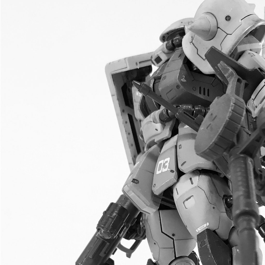 サムネ様に正面写真用意したけどこれだともうただのザクⅡだわな、と加工してから気付くまめちちなのでした。