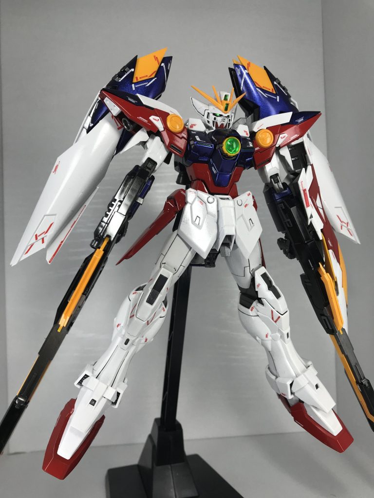 MG ウイングガンダムプロトゼロ  EW パールとプリズム塗装でのツヤ仕上げ–3枚目/制作者:モルガナ