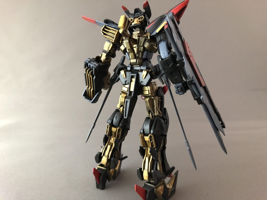 HGアストレイゴールドフレーム天　オリジナル塗装 HG アストレイ ゴールドフレーム 天ミナ｜ottuさんのガンプラ