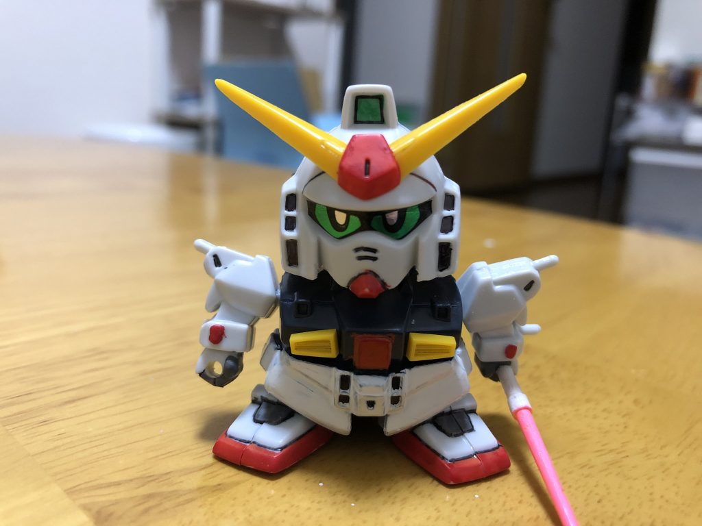 顎をヤスリで若干削りました