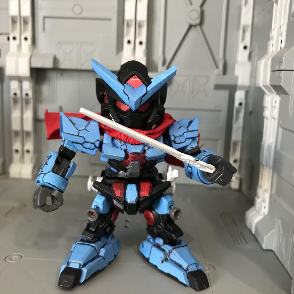 武器はGNソード✖️2と腕のGNバルカンのみです。
あまりごちゃごちゃしたくないので。